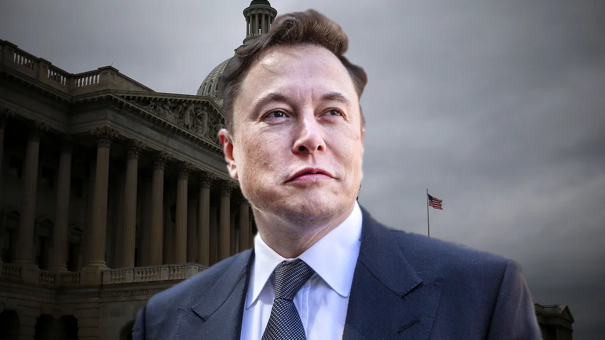 Elon Musk and the U.S. Capitol building