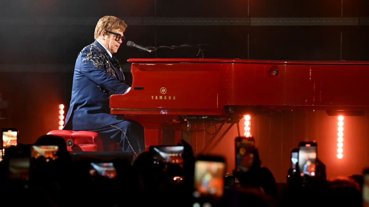 Elton John sings
