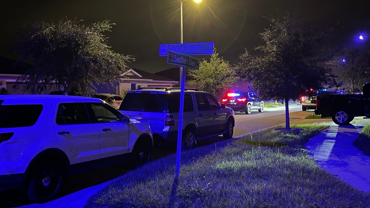 Police at the scene of Glenn Schaeffer's home