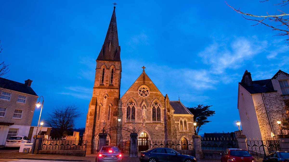 Church at dusk