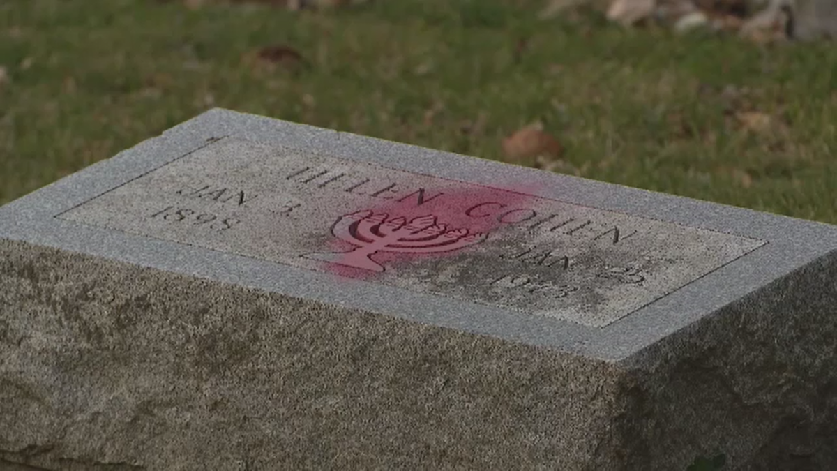 Waukegan cemetery headstones vandalized