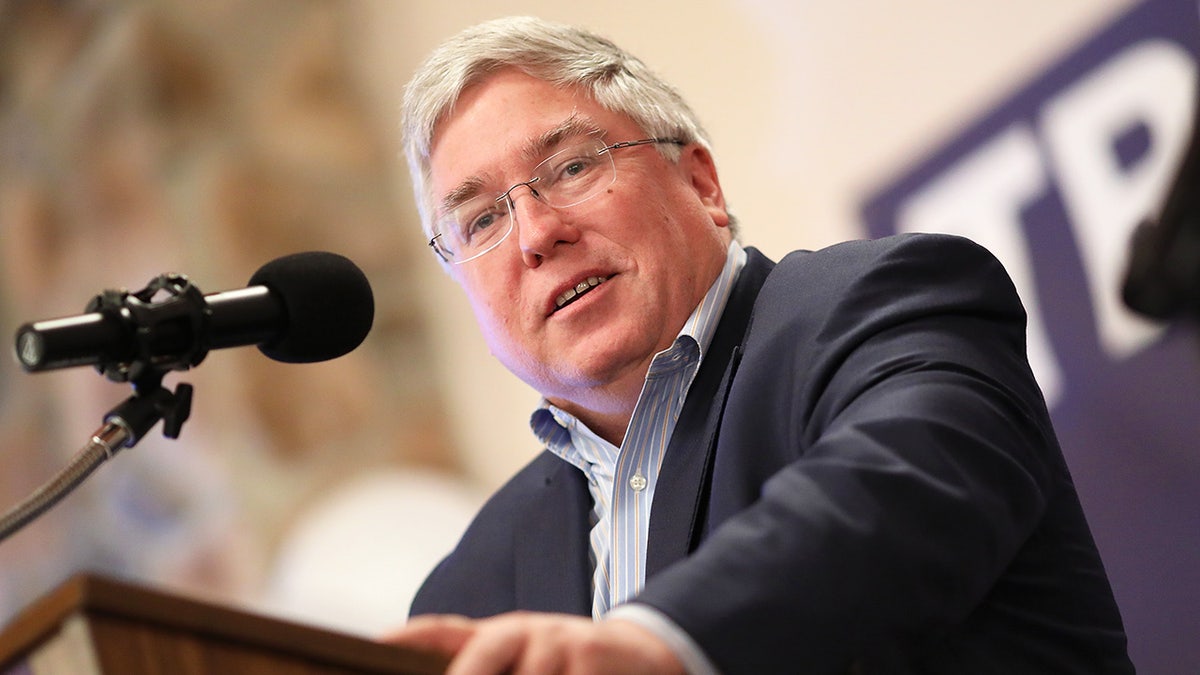 INWOOD, WEST VIRGINIA - OCTOBER 22: Republican U.S. Senate candidate Patrick Morrisey speaks at a campaign event October 22, 2018 in Inwood, West Virginia. Morrisey is currently the Attorney General of West Virginia and is running against Sen. Joe Manchin (D-WV). (Photo by Win McNamee/Getty Images)