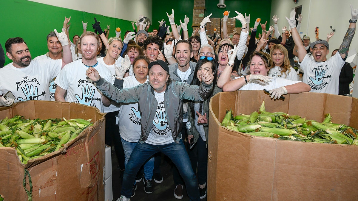 Metallica at their foundations event