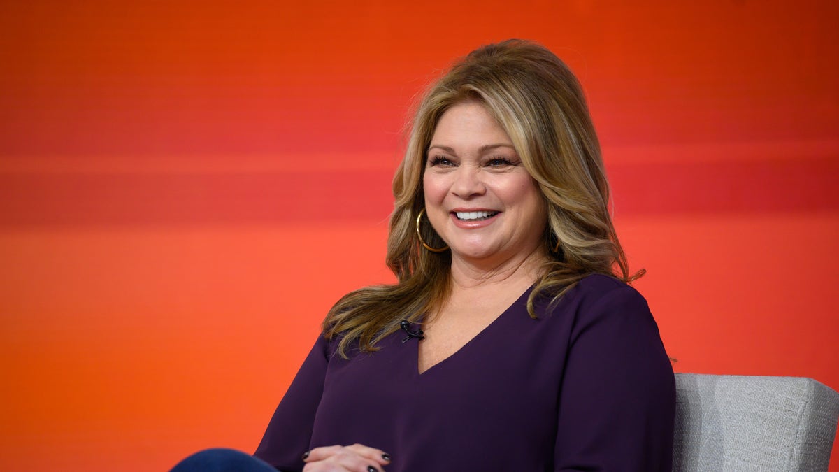 Valerie Bertinelli sits for an interview on the Today Show