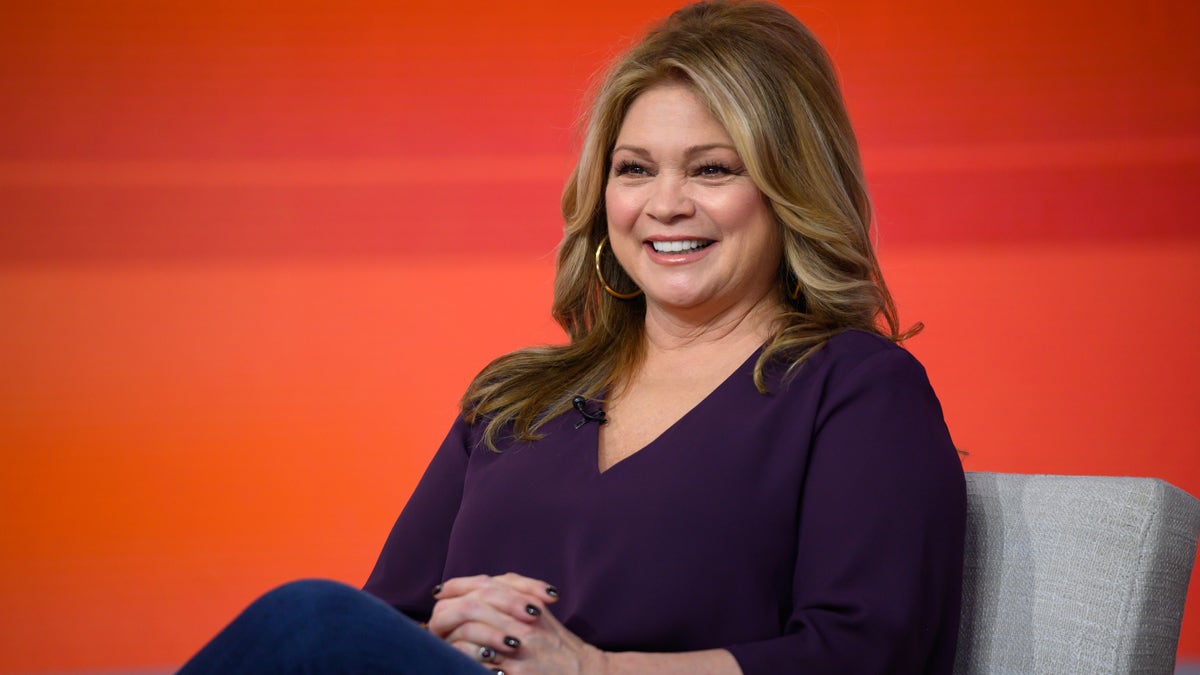 Valerie Bertinelli sits for an interview on the Today Show