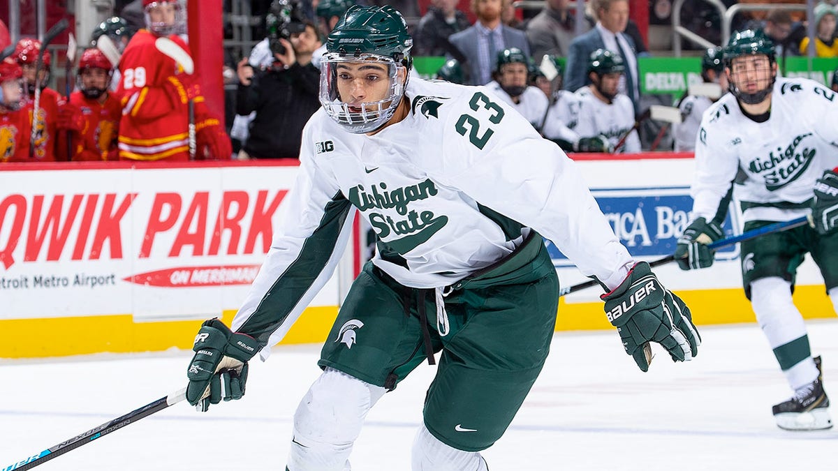 Jagger Joshua of Michigan State plays Ferris State