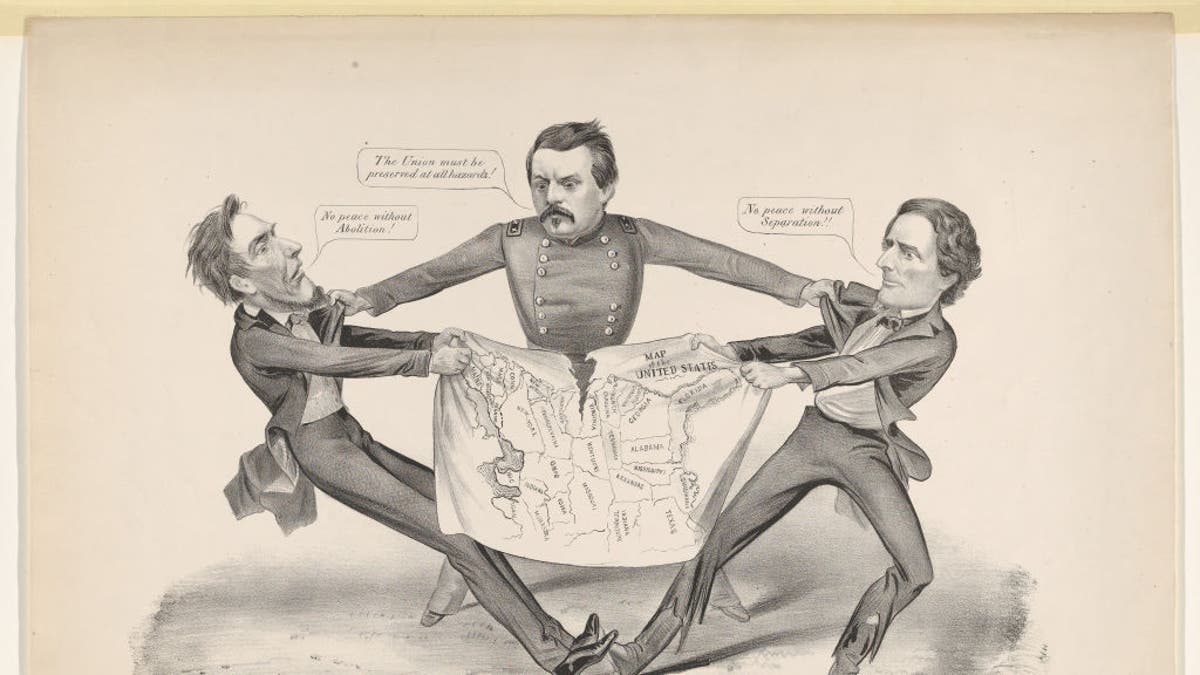 Election of 1864 cartoon