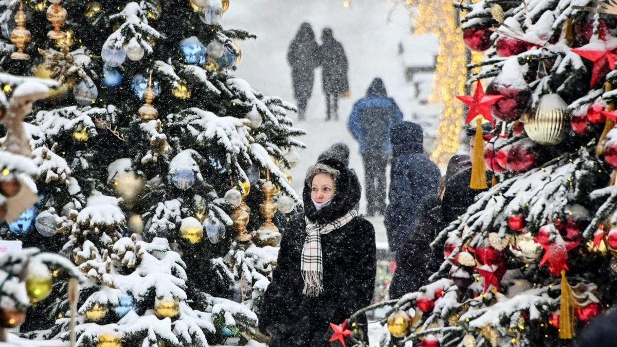 Moscow christmas decorations 