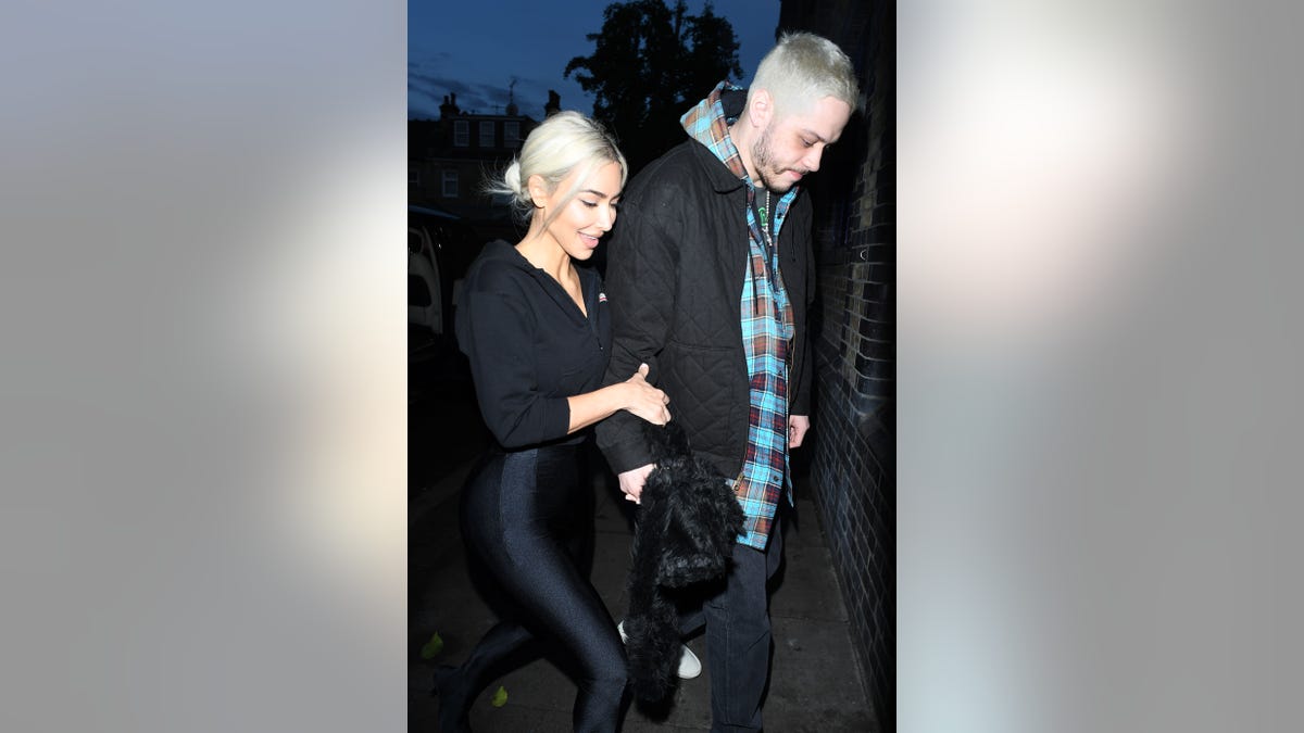 Kim Kardashian and Pete Davidson in London