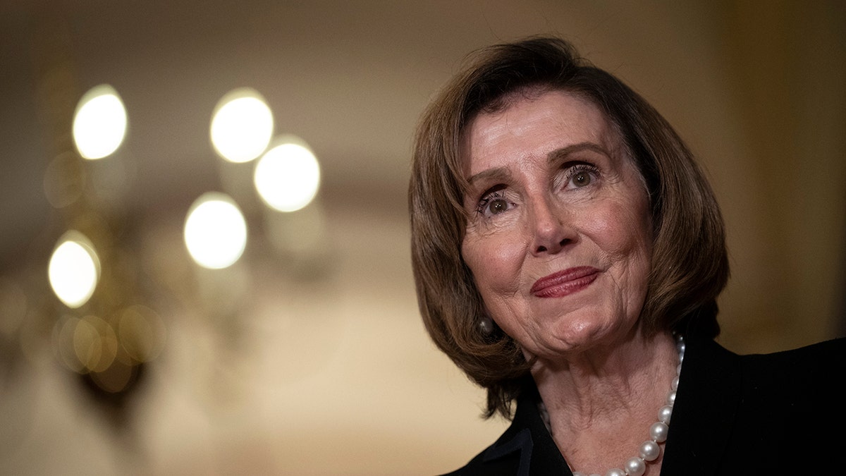 Pelosi speaks to press before meeting Israeli president in DC