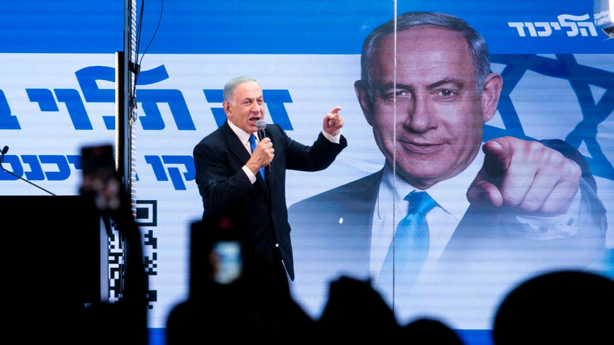 Benjamin Netanyahu rally