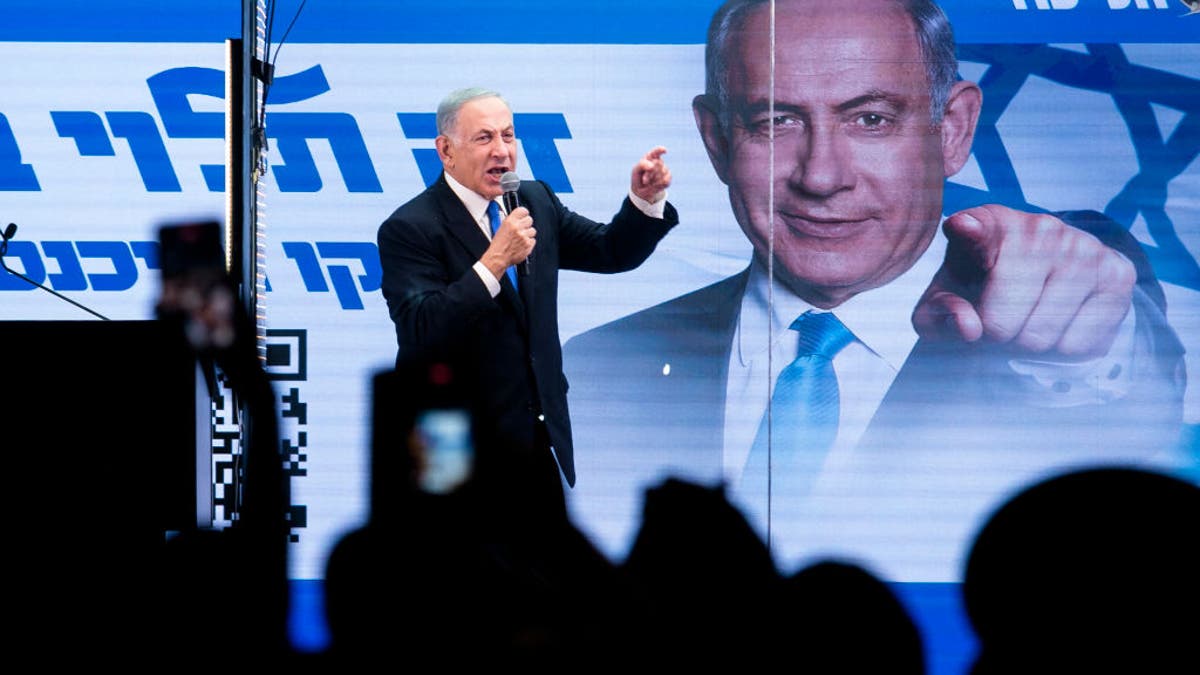 Benjamin Netanyahu rally