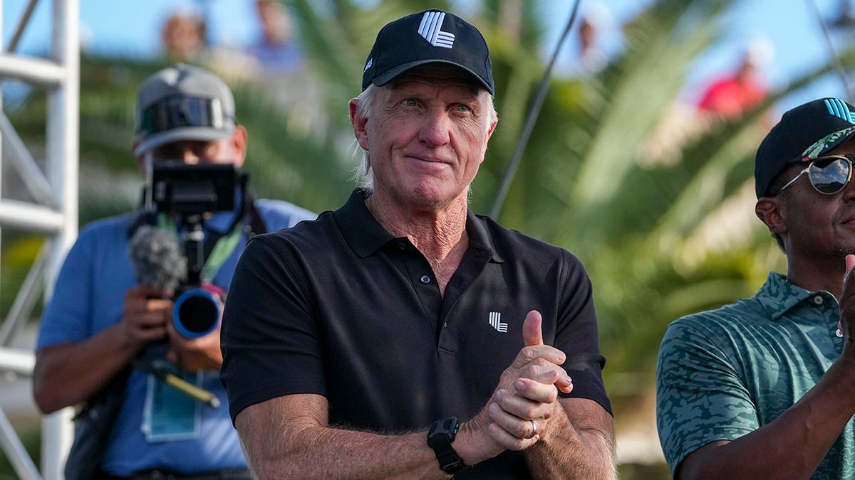 Greg Norman at a LIV Golf event