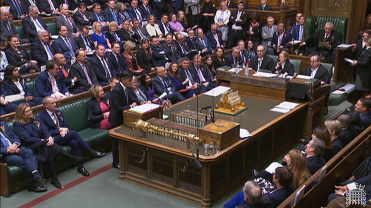 Westminster parliament commons rishi sunak