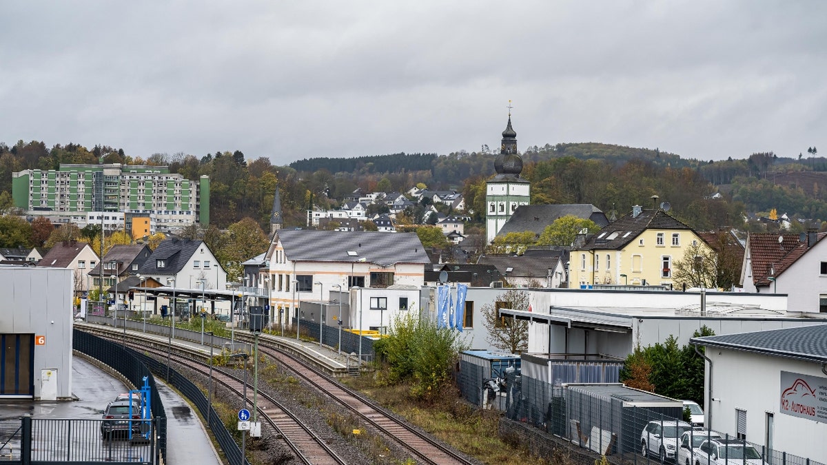 Railroad tracks in Attendorn, Germany