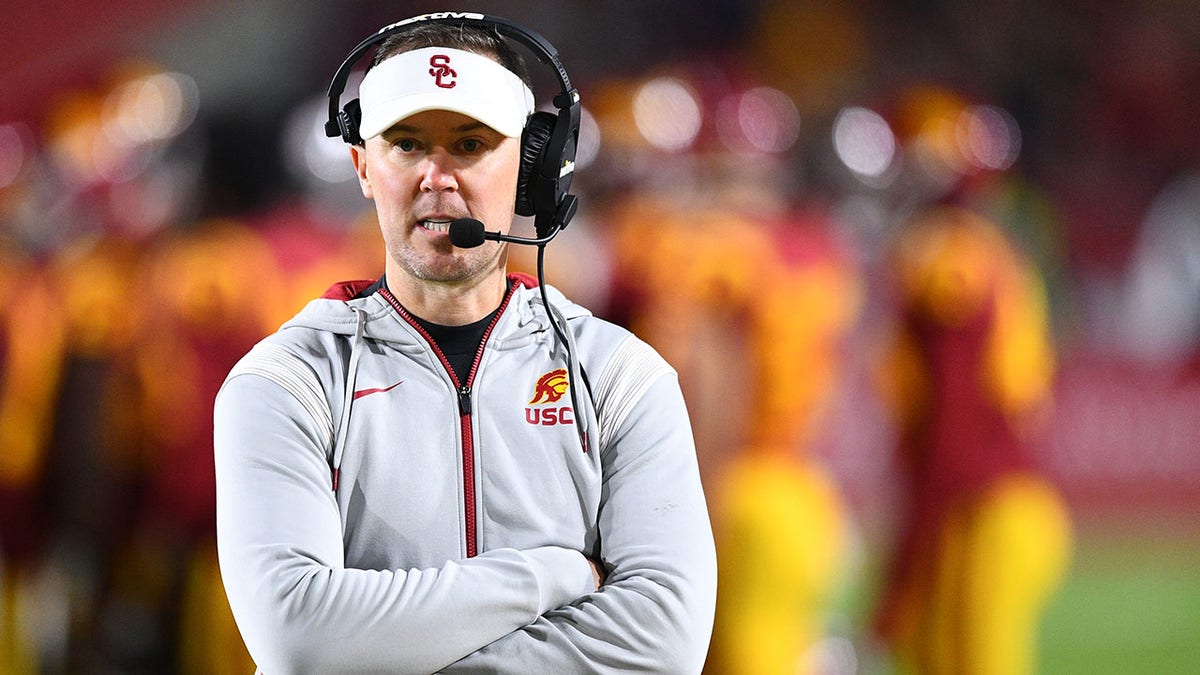 USC head coach Lincoln Riley against Cal