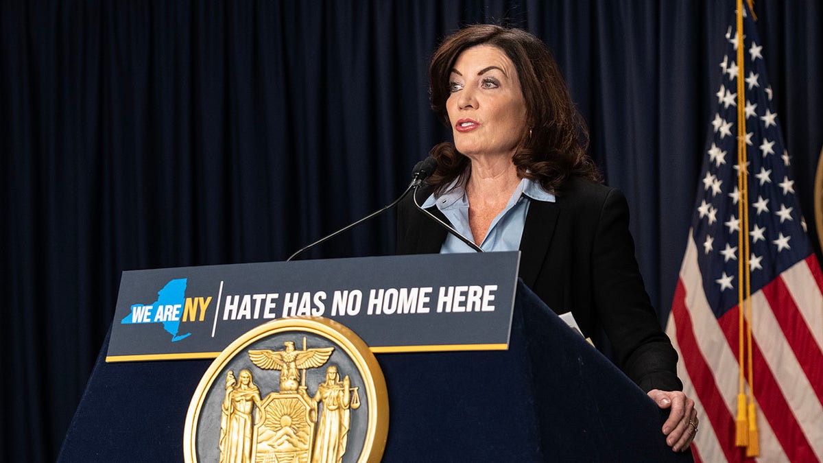 Hochul at hate has no home here presser