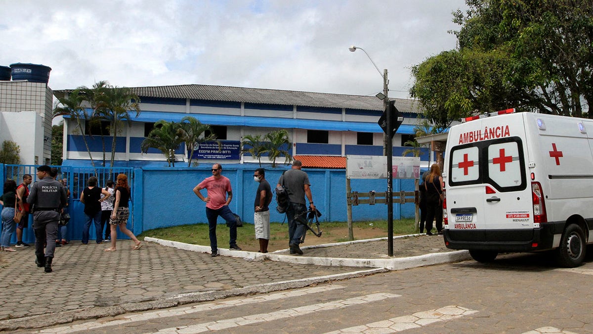 Brazil school shooting scene police response