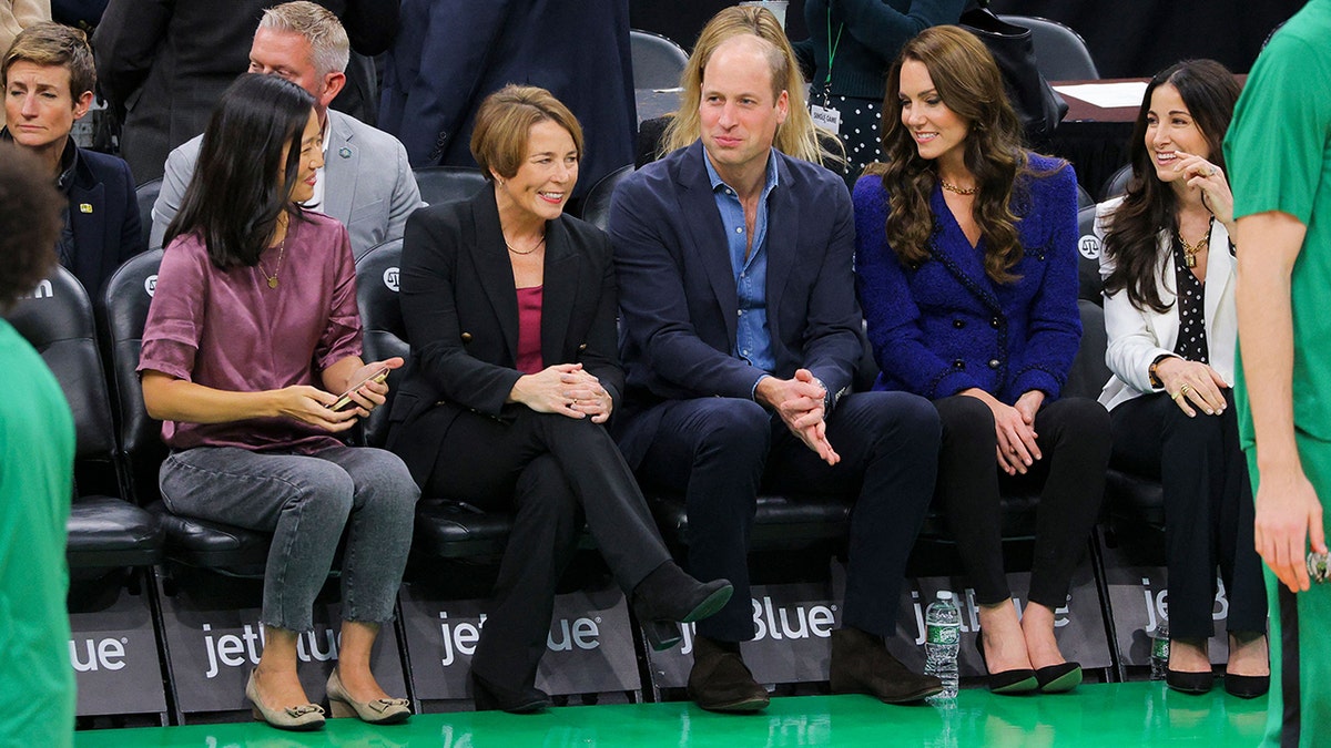 Prince and Princess of Wales at Celtics game