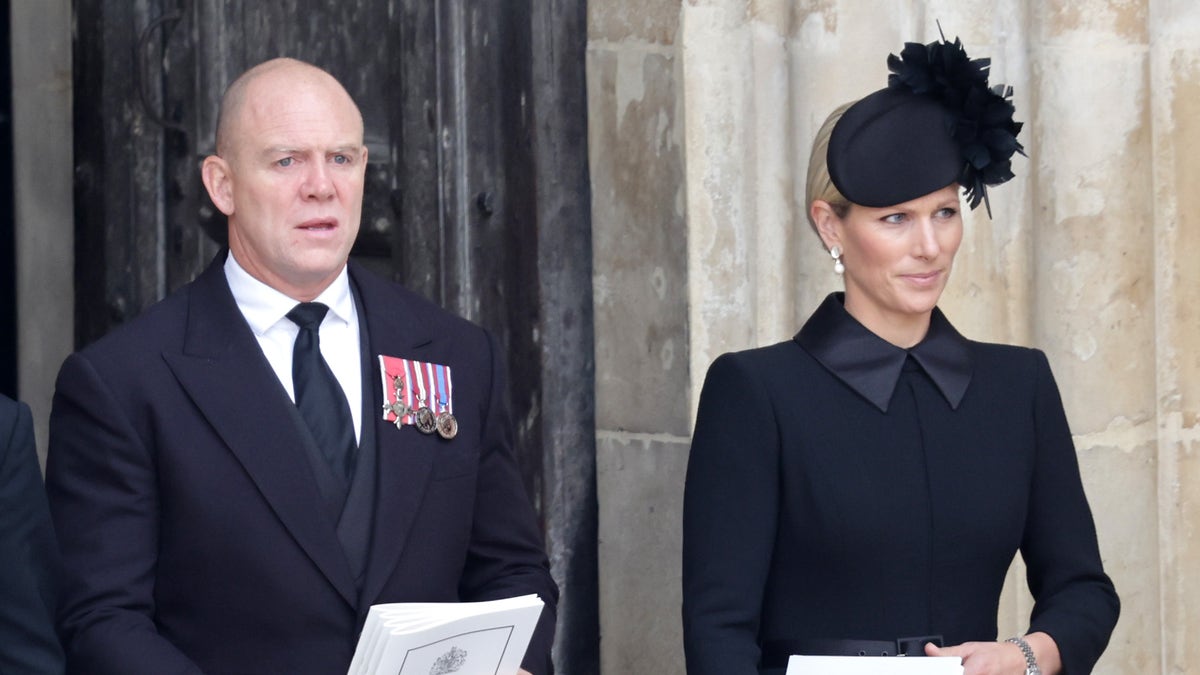 Zara Tindall and Mike Tindall Queen Elizabeth funeral