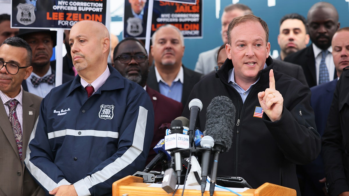 zeldin campaign at rikers island