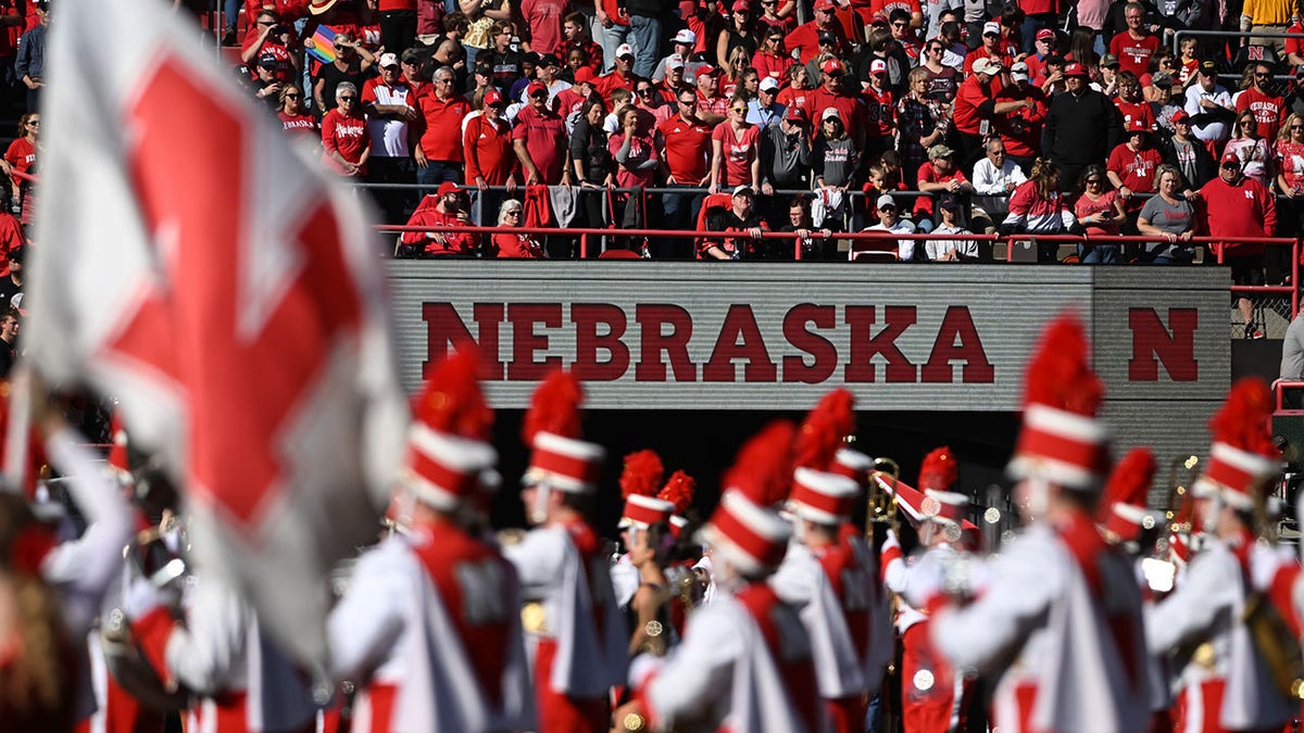Cornhuskers fans before a game against Illinois