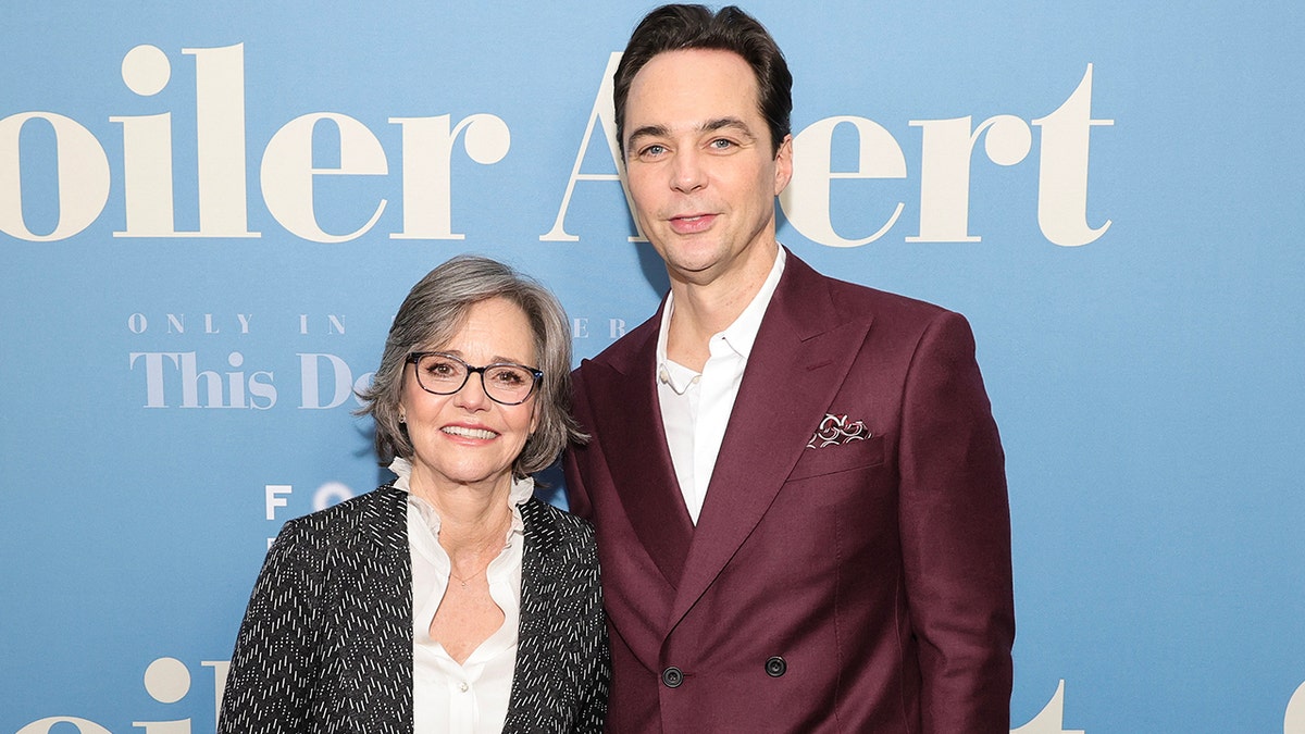 Jim Parsons and Sally Field at Spoiler Alert premiere