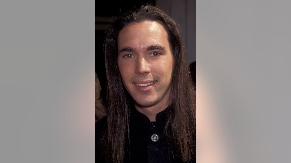 Jason David Frank with long hair in 1995 on the red carpet