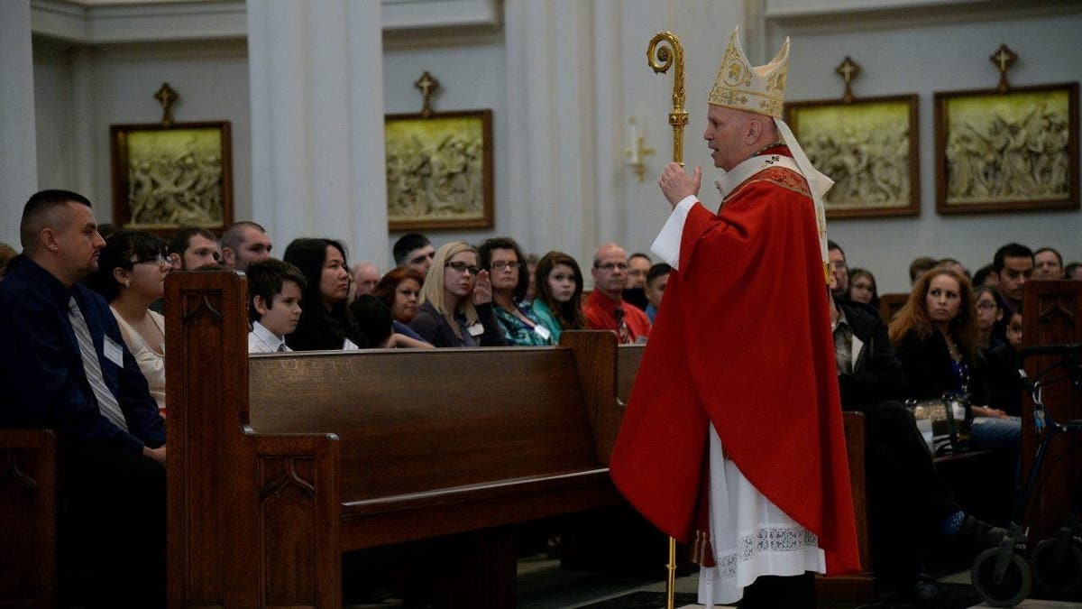 Archbishop Aquila speaking