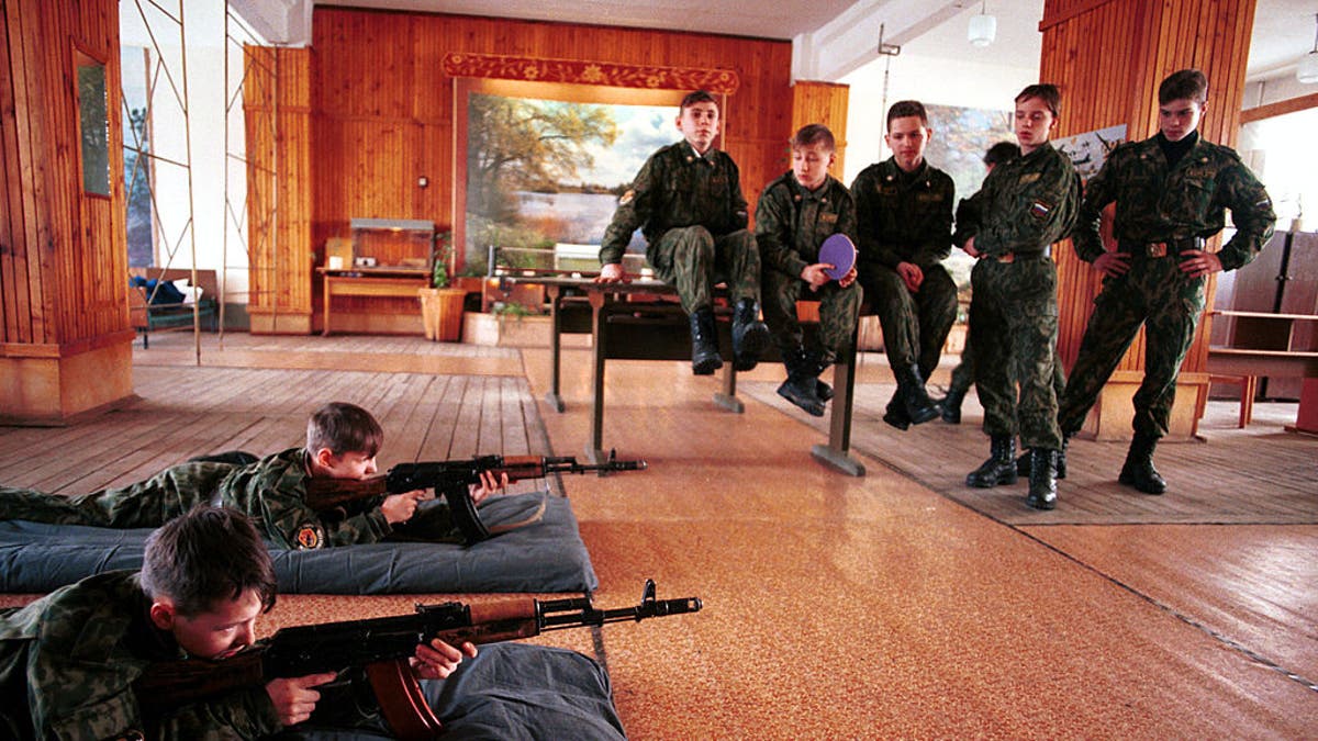 Children Unit Russia war training