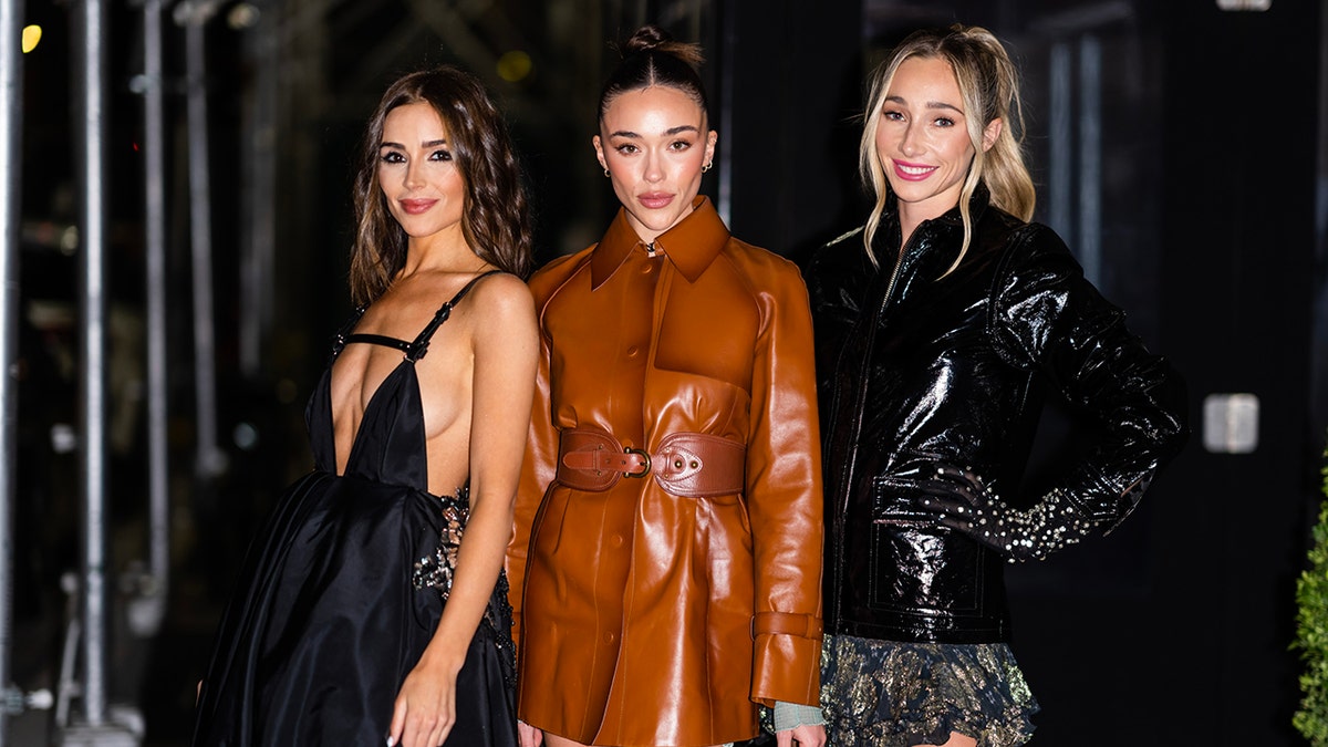 Olivia Culpo on the streets of New York City with her sisters Sophia and Aurora Culpo