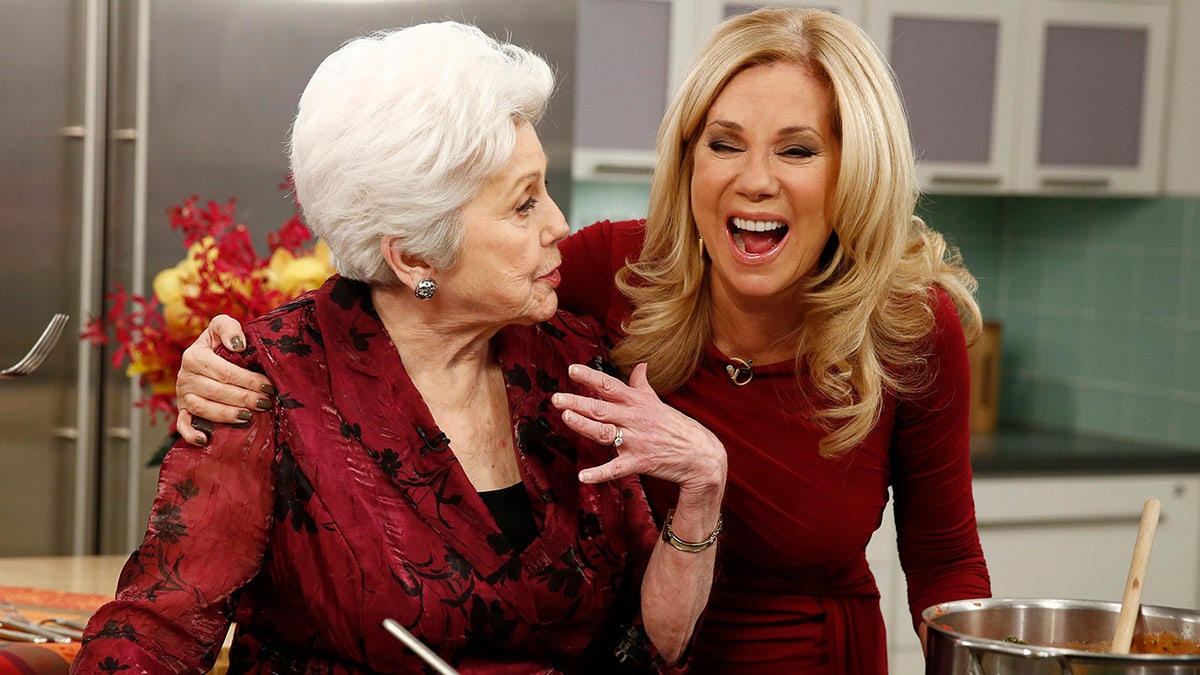 Kathie Lee Gifford cooking with her mother Joan Epstein