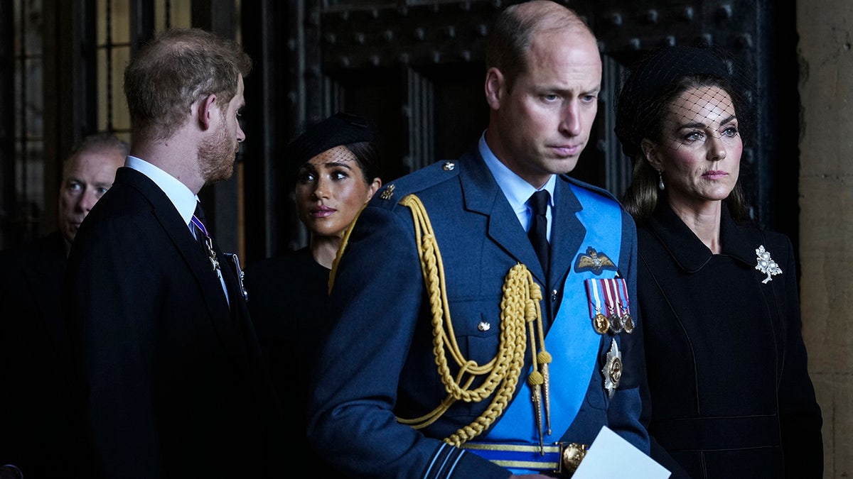 The once Fab Four looking somber at Queen Elizabeth II's funeral