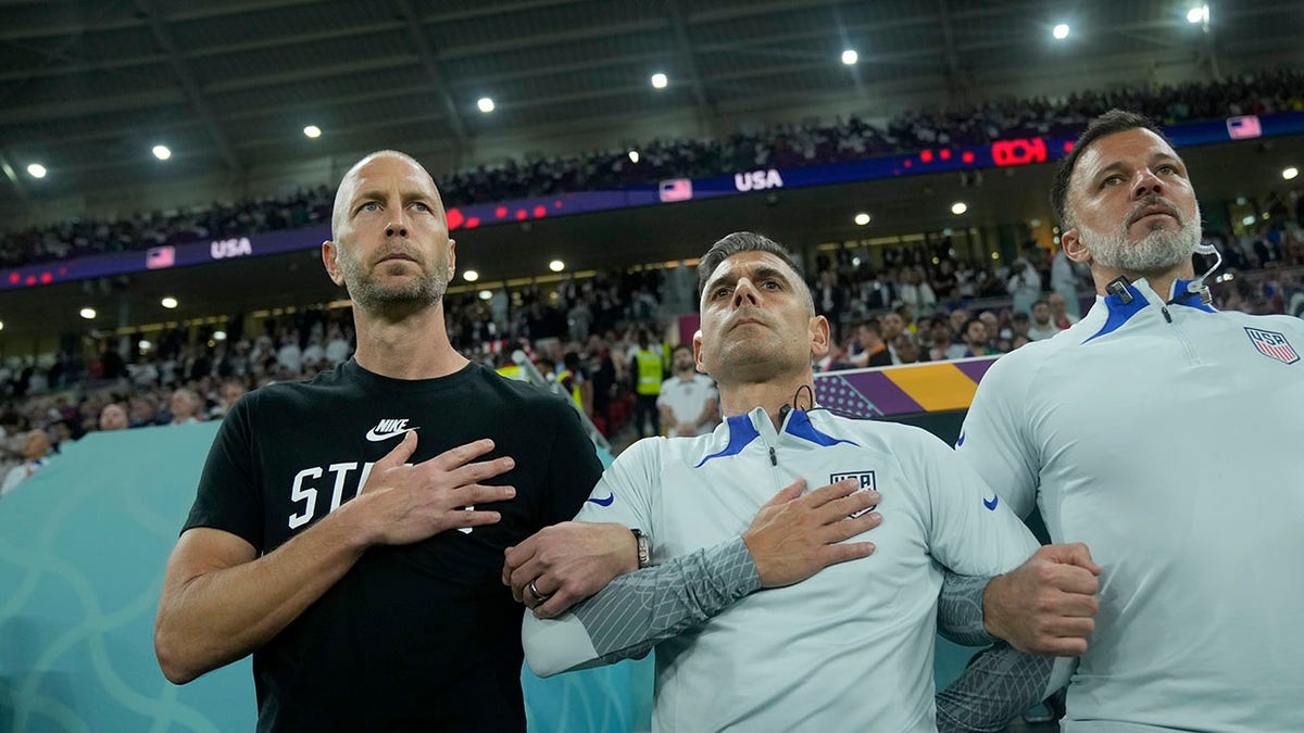 World Cup 2022: US team members sing national anthem before match vs. Wales