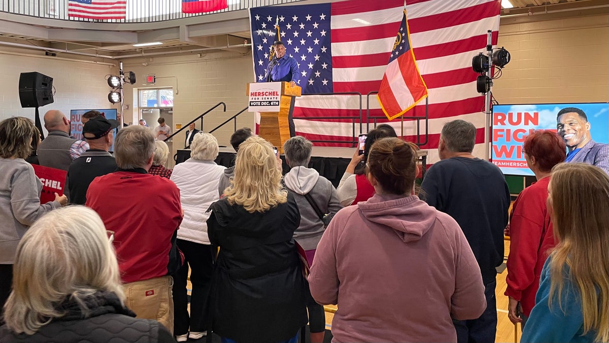 Herschel Walker rally in Dalton, Georgia