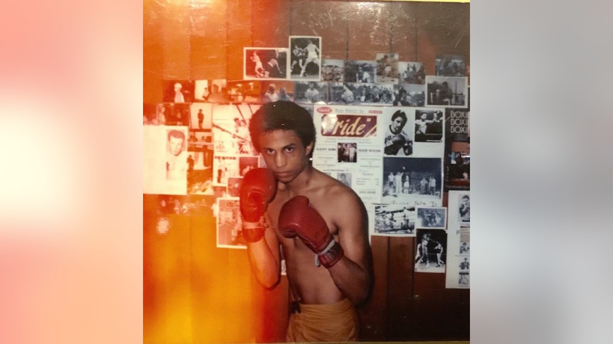 Young Ramon Sosa as a boxer