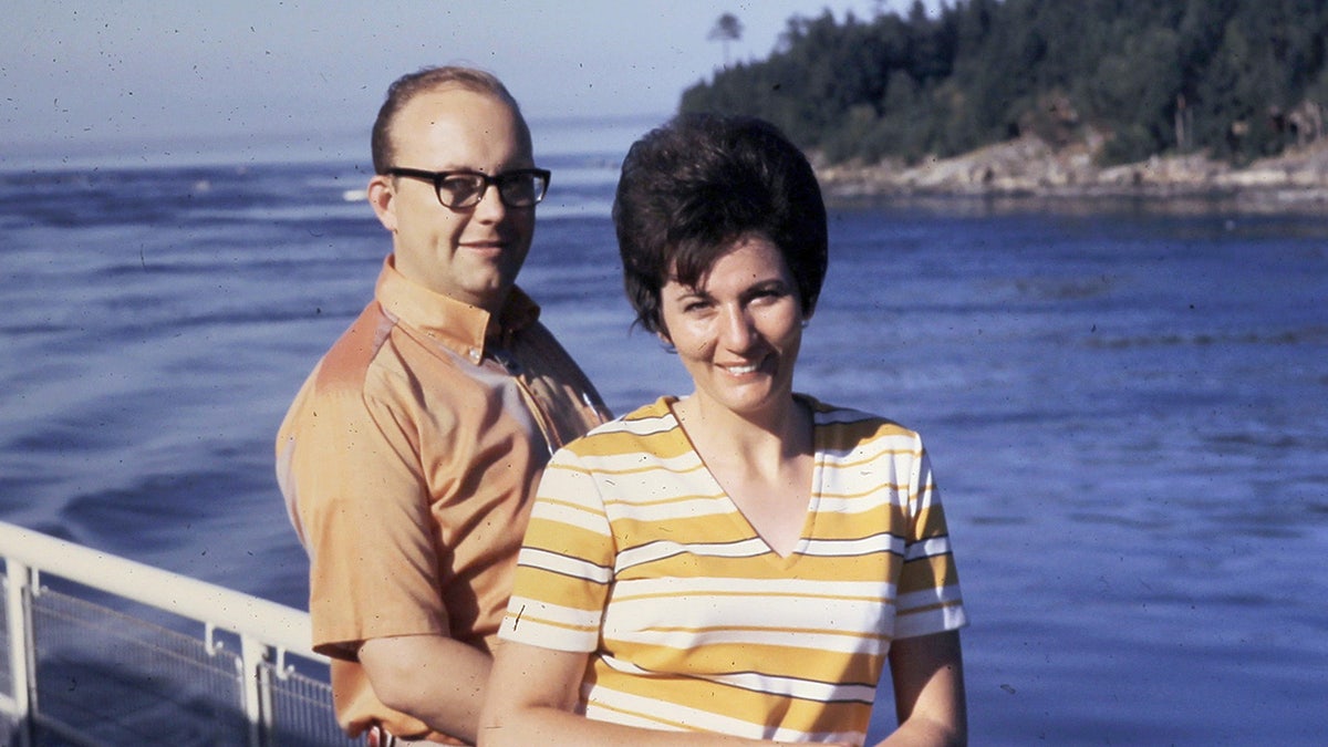 Jan Broberg's parents smiling