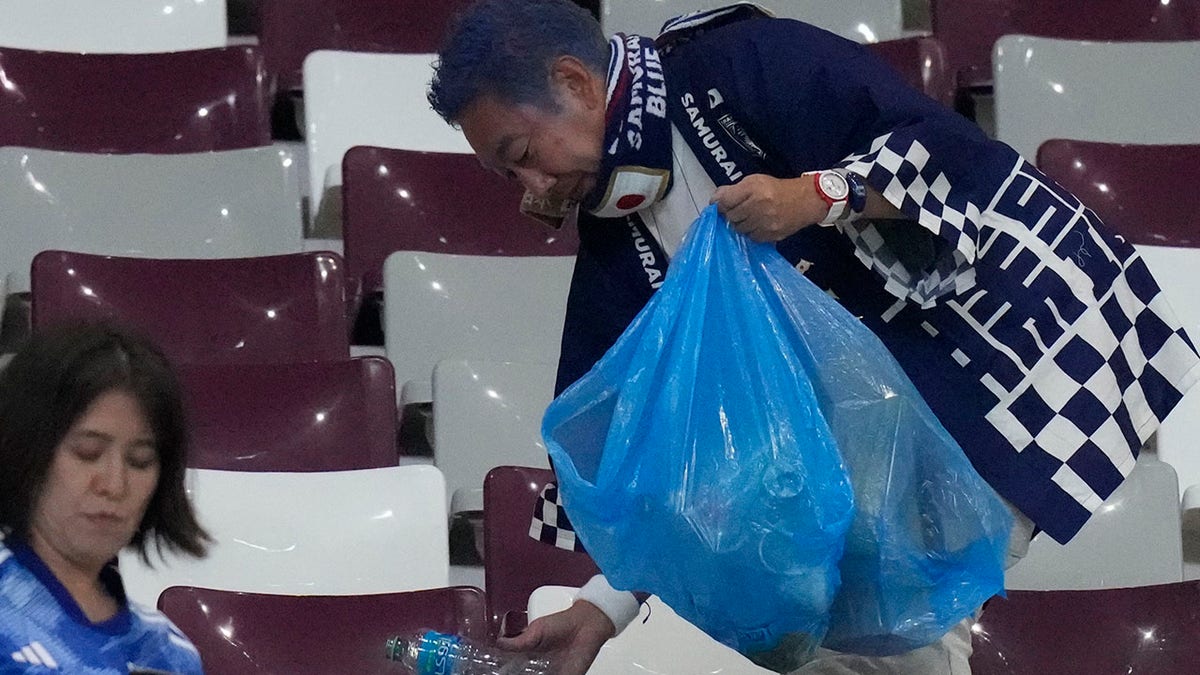 Japan cleans the trash
