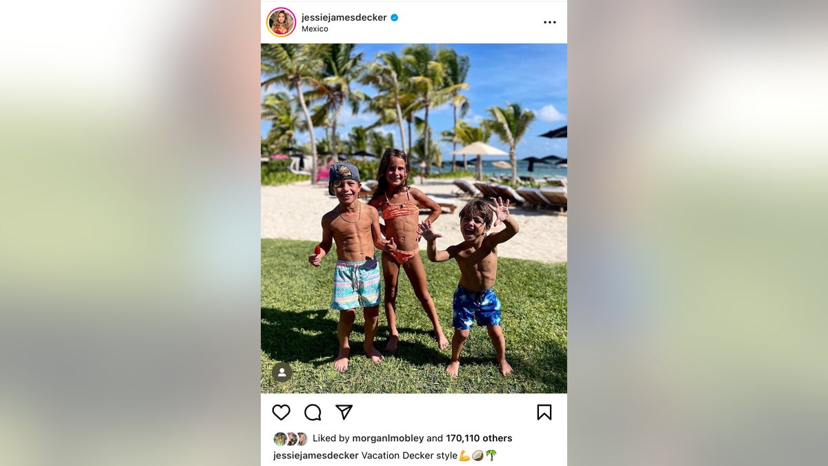 Jessie James Decker shares a pic of her kids on Instagram