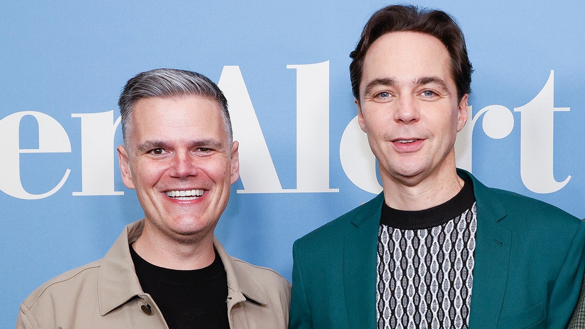 Jim Parsons and Michael Ausiello at Spoiler Alert premiere