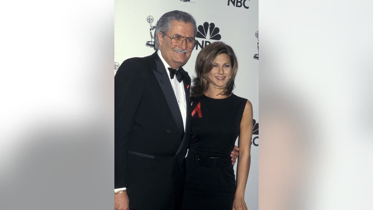 Jennifer Aniston with her father John Aniston