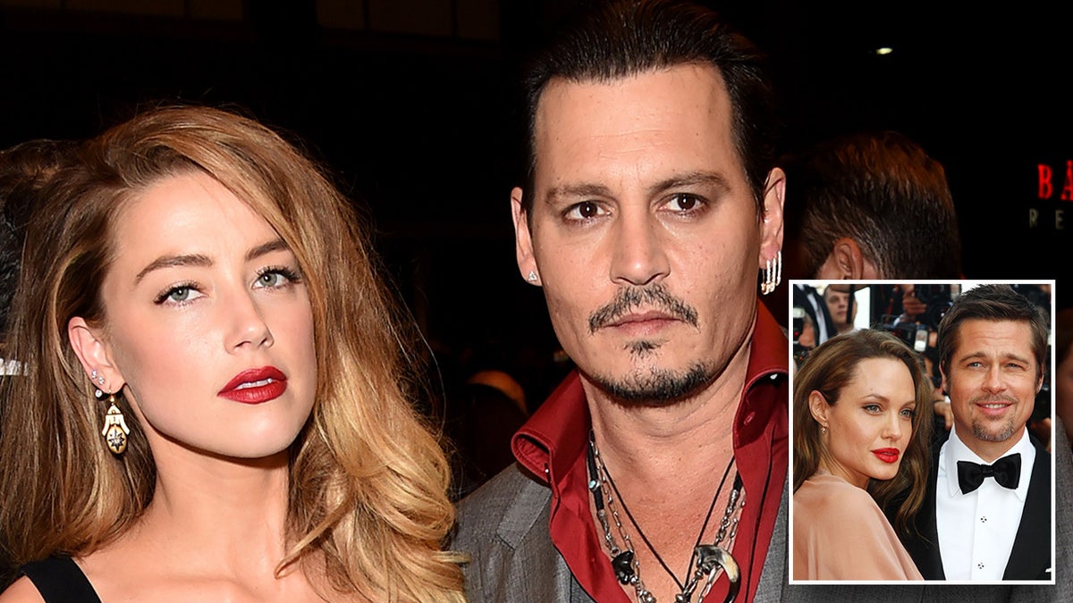 Johnny Depp Amber Heard Brad Pitt Angelina Jolie Split Photo
