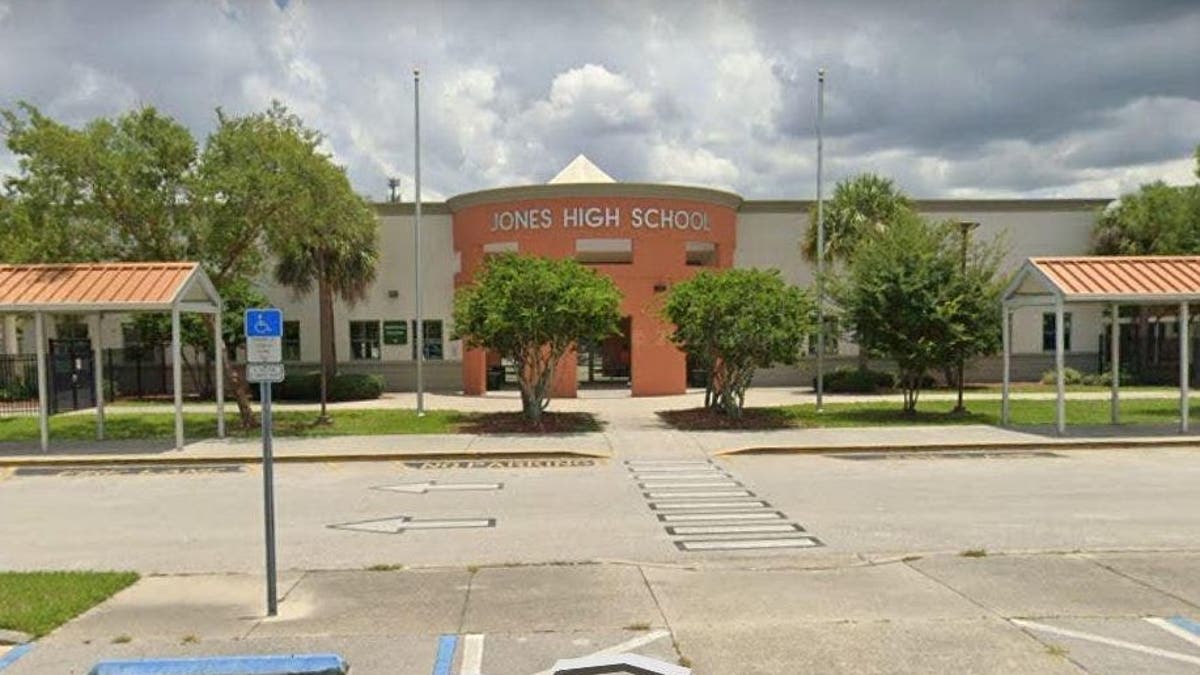 Front entrance to Jones High School