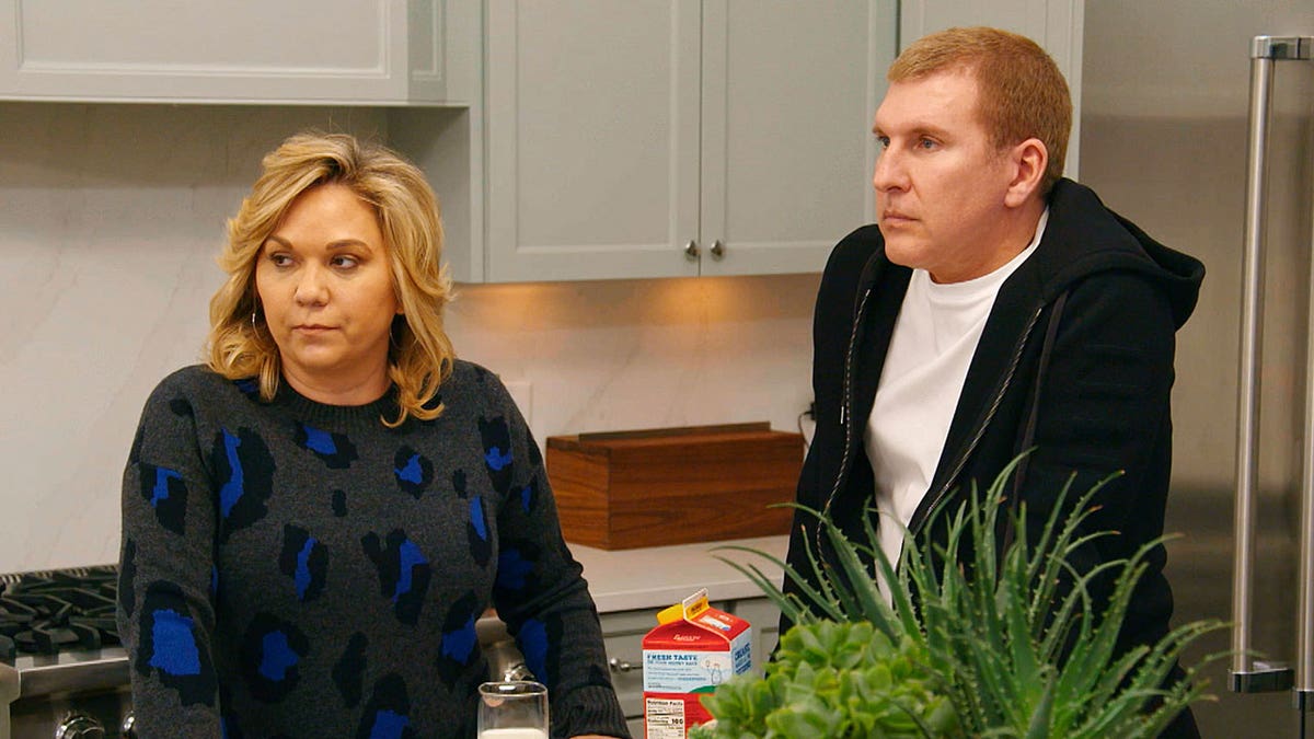 Julie and Todd Chrisley during their show