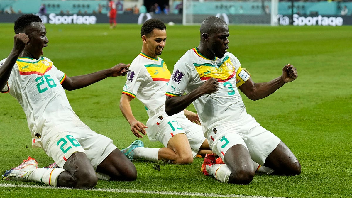 Kalidou Koulibaly celebrates a goal