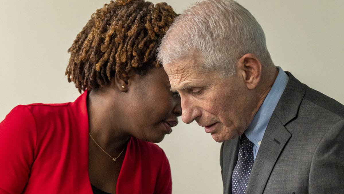 Karine Jean-Pierre and Dr. Anthony Fauci