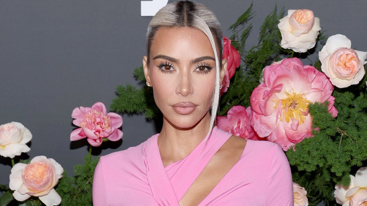 Kim Kardashian wears pink Balenciaga dress to children's gala