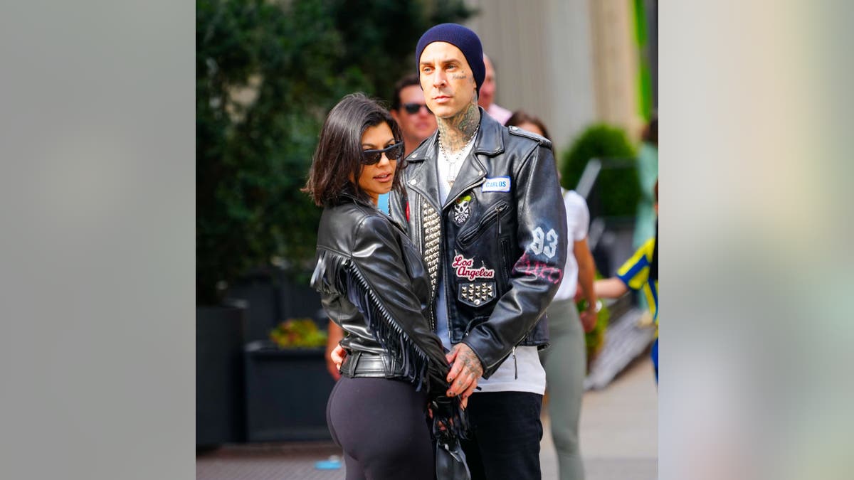 Kourtney Kardashian and Travis Scott spotted in New York City