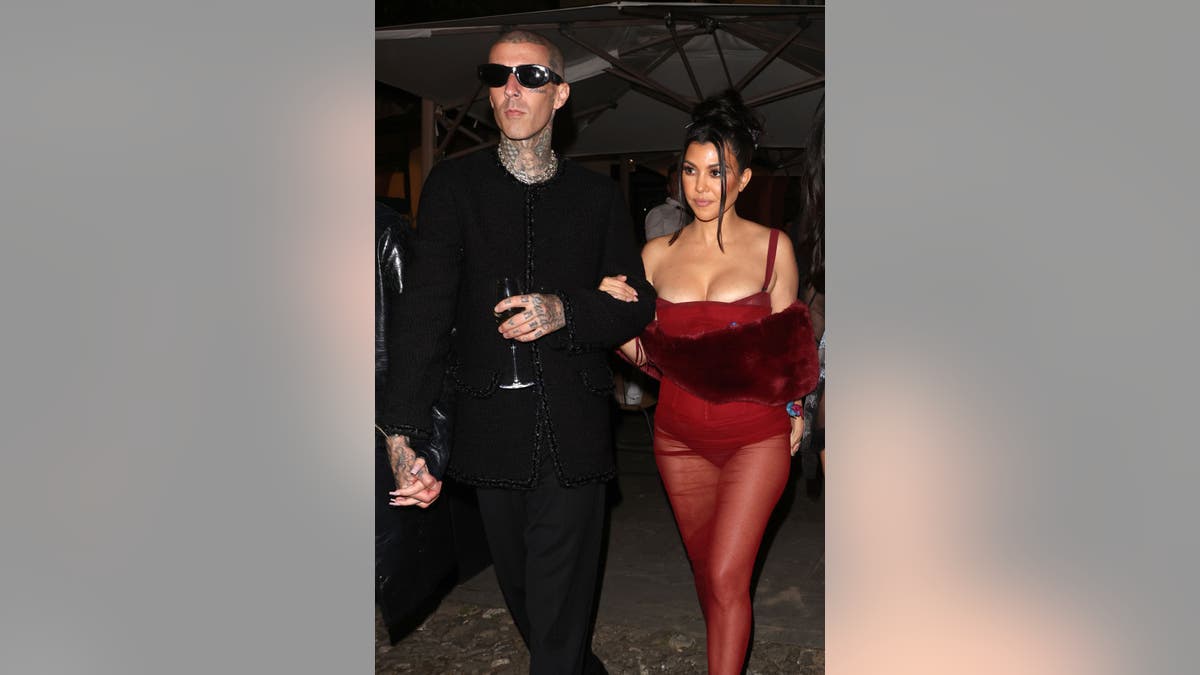 Travis and Kourtney in Italy