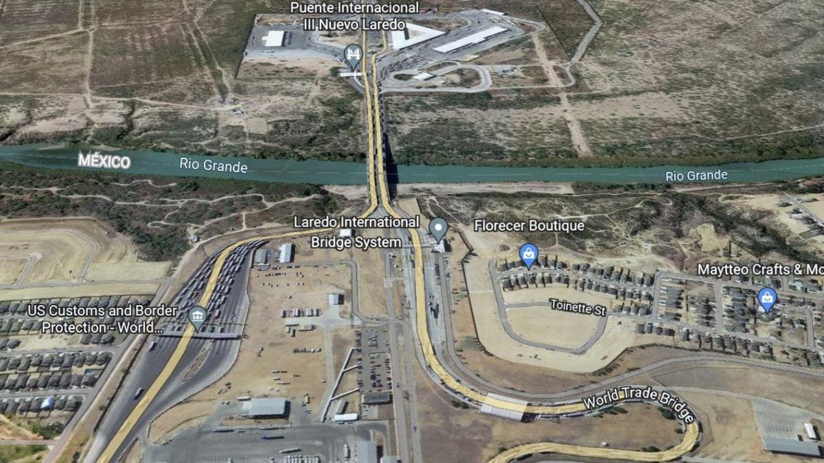 Laredo Port of Entry on map